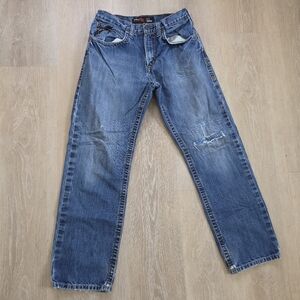 Ariat FR Jeans Mens 31x32 Blue Wash Workwear Utility M3 Loose Straight Denim